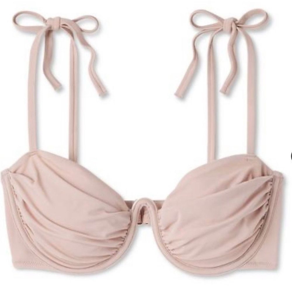 34B Shade & Shore Light Pink Underwire Bikini Top
